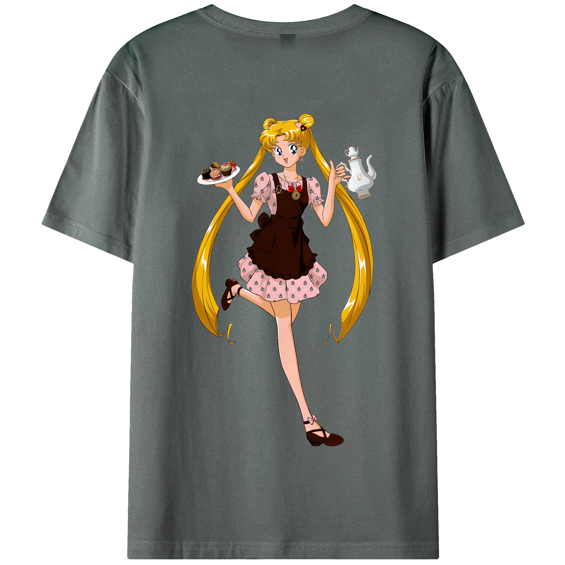 （画像用） 美少女戦士セーラームーン 愛野 美奈子 あいの みなこ Sailor Moon Aino Minako 綿100％半袖Tシャツ（背面プリント）